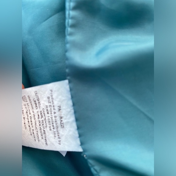 Paparazzi Vegan Faux Leather Jacket Green Large Motorcycle Biker - Picture 6 of 13